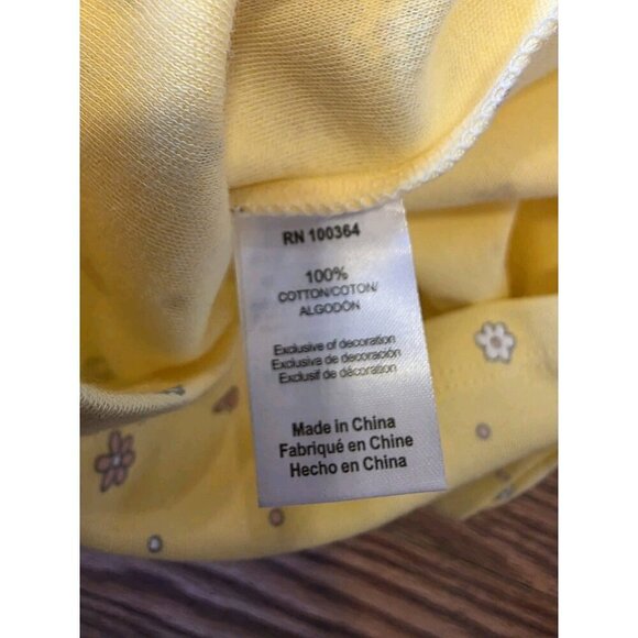 John Deere Girls Sz 4T Ruffle Short Sleeve Shirts (2) Yellow Blue Spring Nwt - Picture 9 of 10